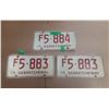 Image 1 : (3) 1975 Saskatchewan License Plate. (One is In Pair)