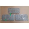 Image 2 : (3) 1975 Saskatchewan License Plate. (One is In Pair)