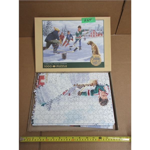 Cobbie Hill Puzzle - Kids Playing Hockey.