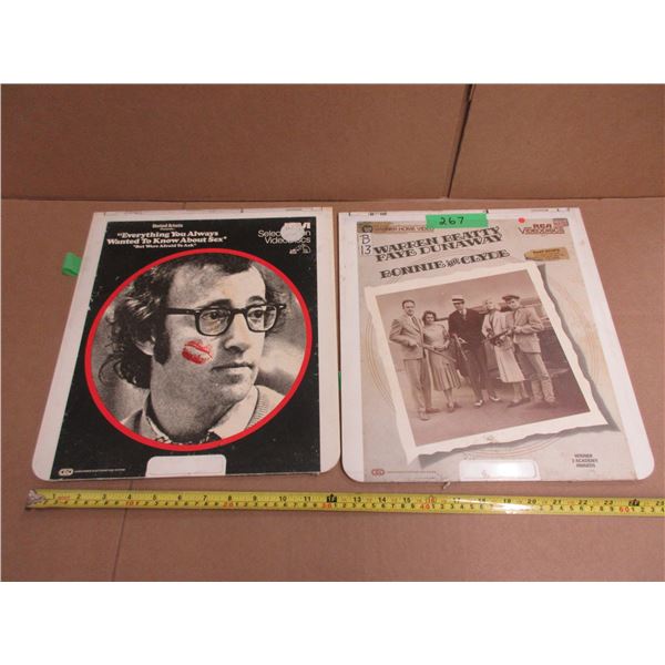 (2) Video Discs Bonnie & Clyde and Everything You Always Wanted To Know About S*x.