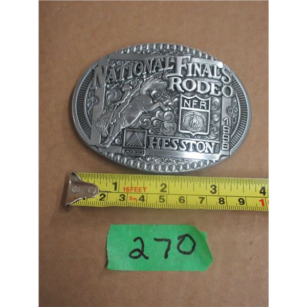 1999 National Finals Rodeo Belt Buckle.