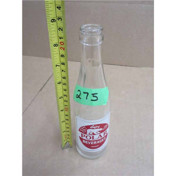 Collectible Polar Beverages soda bottle, originally produced by Polar Aerated Water Works Limited in