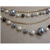 Image 2 : Gold Tone Necklace Multi Coloured Pearls.