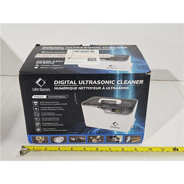 Digital Ultrasonic Cleaner with Instructions. Never used.