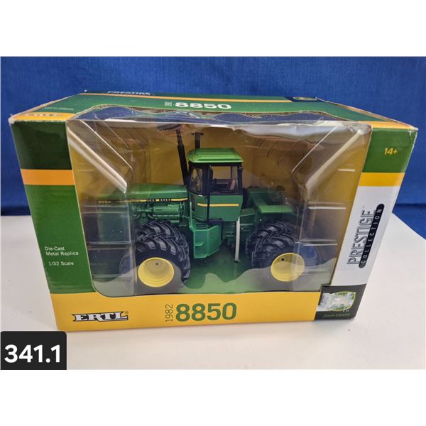 341. Diecast Ertl "Prestige Collection" John Deere 8850 Tractor -1982 - New Old Stock!