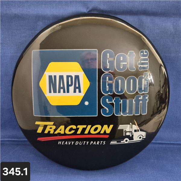 345. NAPA "Heavy Duty Parts" stool cushion - 14 1/2 inches in diameter