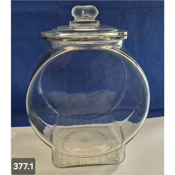 377. Guaranteed Original Planters Peanuts Store Counter Jar - from store in Crystal Springs, SK - so