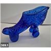 Image 1 : 389. Cobalt Blue Shoe (roller skate) - possibly Fenton - no damage!