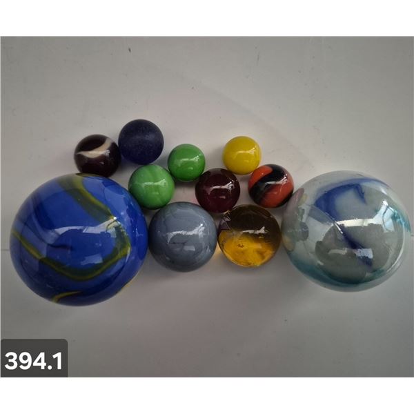 394. Collection of Vintage Marbles - various sizes