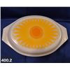 Image 2 : 400. Pyrex 2 1/2 Quart Covered "Yellow Sunflower" Casserole Dish - #045 - mint condition