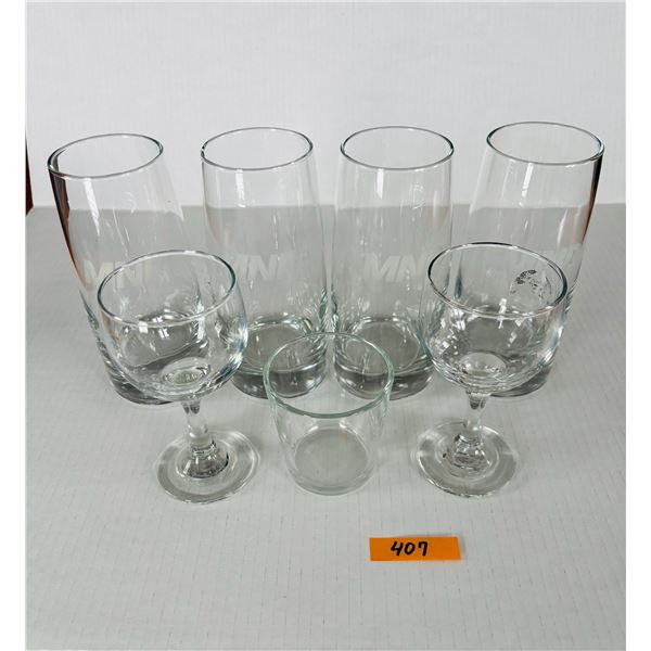 A variety of glasses