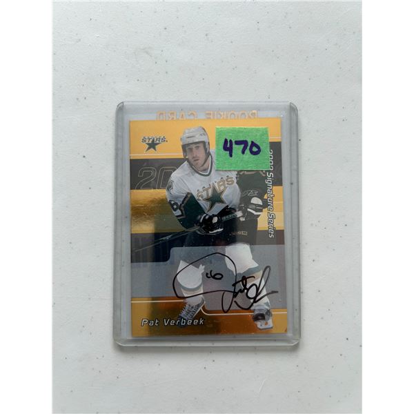 Pat Verbeek - Autographed Hockey Card