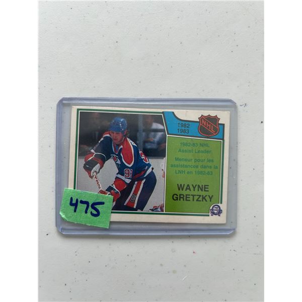 Wayne Gretzky - 1982-83 Assist Leader - Hockey Card
