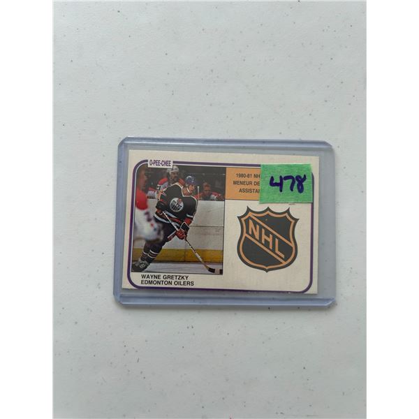 Wayne Gretzky - 1980-81 Assist Leader - Hockey Card