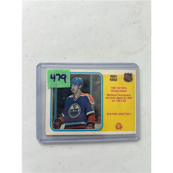 Wayne Gretzky - 1981-82 Goal Leader - Hockey Card