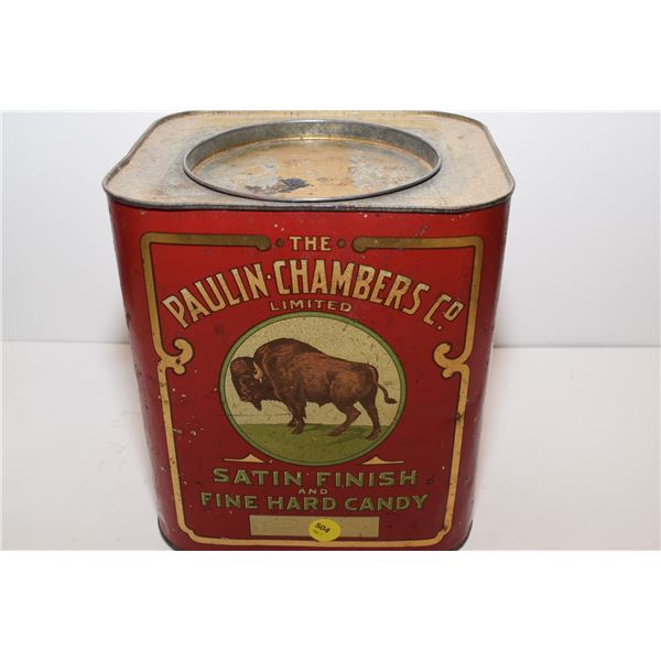 Paulin Chambers Buffalo Candy Tin