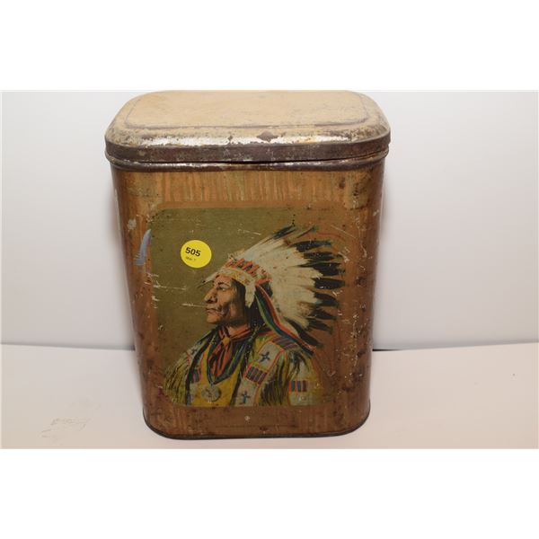 Thos. Davidson Tea Tin – Indian Chief