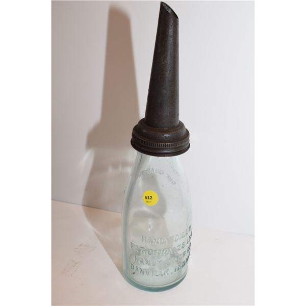Handy Oiler 1 Quart Oil Bottle (Mismatched Top)