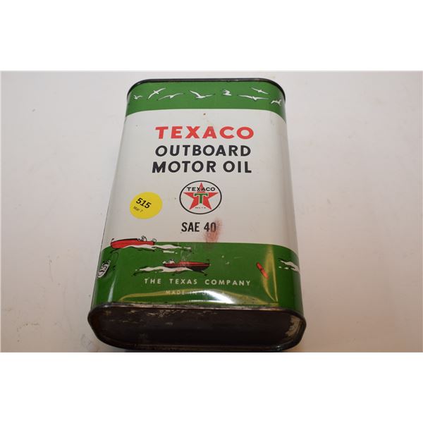Texaco Outboard Motor Oil Can