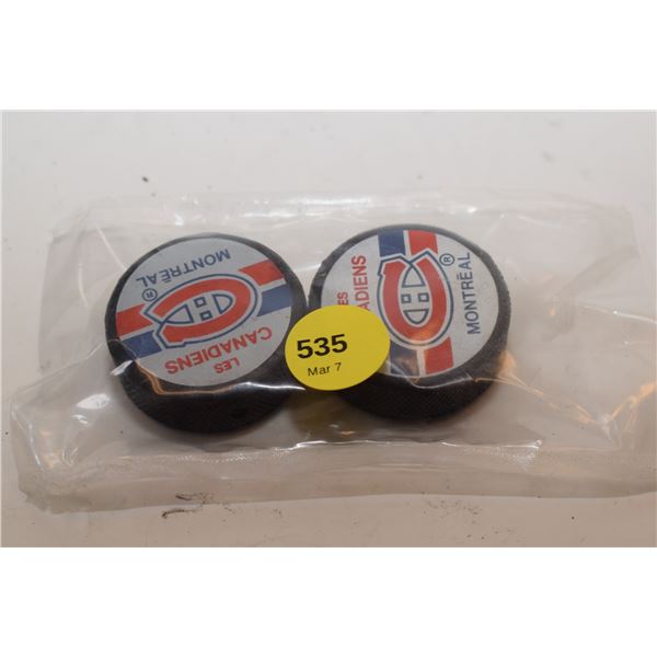 NOS Montreal Canadiens 1988 Mini Pucks