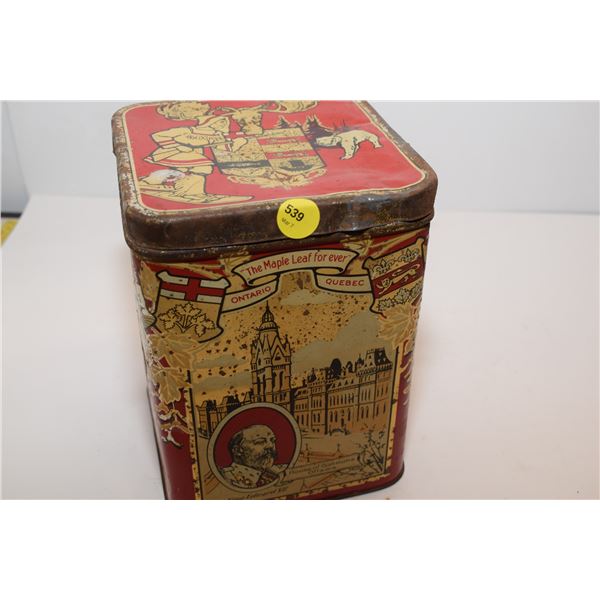 Canadian Tea Tin