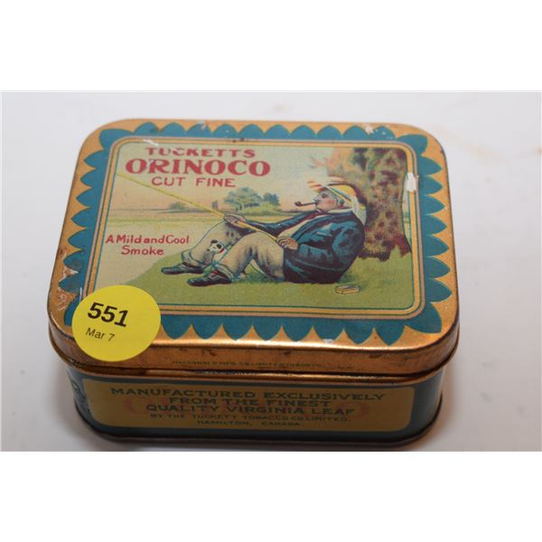 Orinoco Tobacco Tin