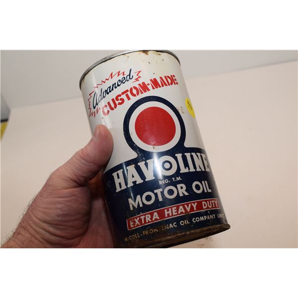 McColl-Frontenac Havoline Oil Tin