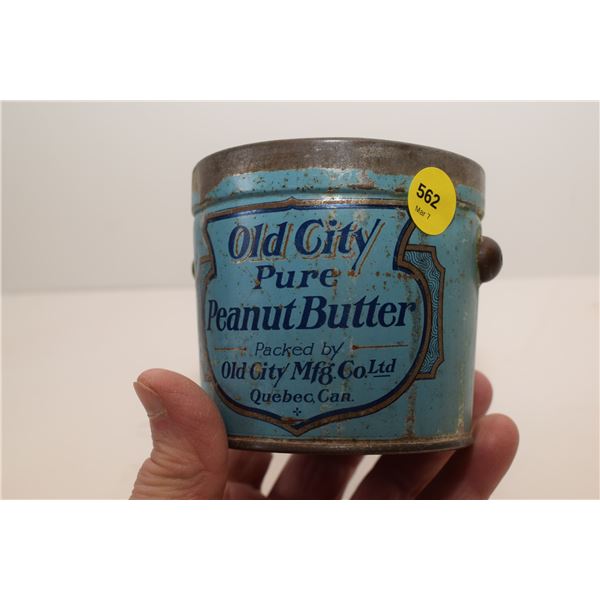 Old City Peanut Butter Tin (No Lid)