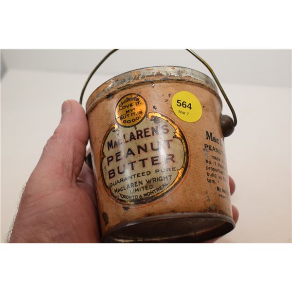 McLaren’s Peanut Butter Tin (No Lid)