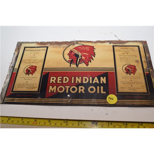 Red Indian Motor Oil Flat