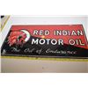 Image 1 : Heavy Porcelain Fantasy Red Indian 2-sided Rack Sign