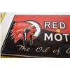 Image 2 : Heavy Porcelain Fantasy Red Indian 2-sided Rack Sign