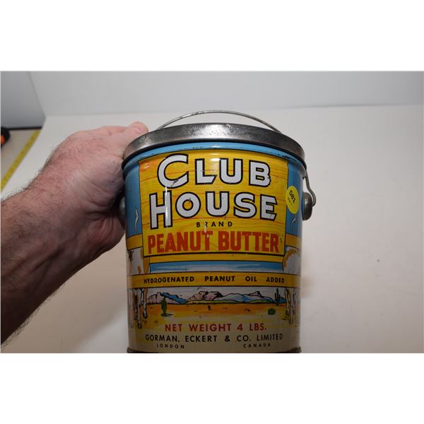 Club House Peanut Butter Tin