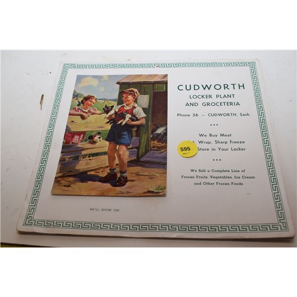 Cudworth 1957 Calendar