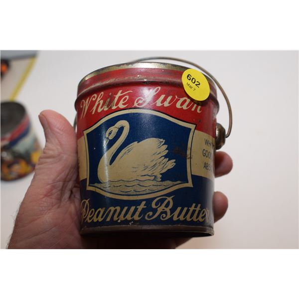 White Swan Peanut Butter Tin