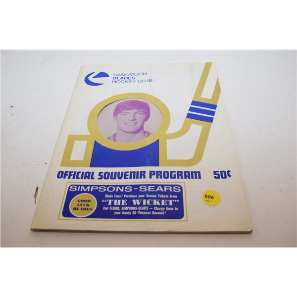 1971(?) Saskatoon Blades Program