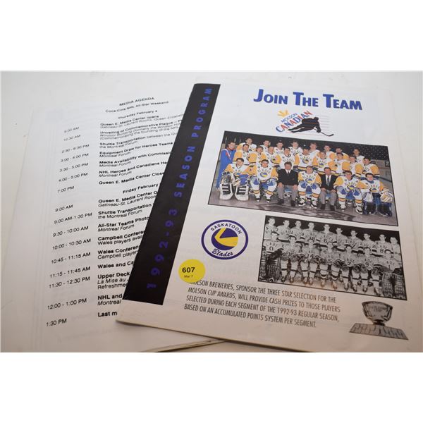 1992 Saskatoon Blades Program