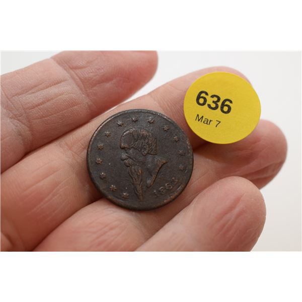 1863 Civil War Era New York Store Token