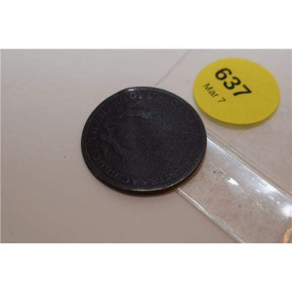 Sir Isaac Brock 1810 Hero of Canada ½ Penny
