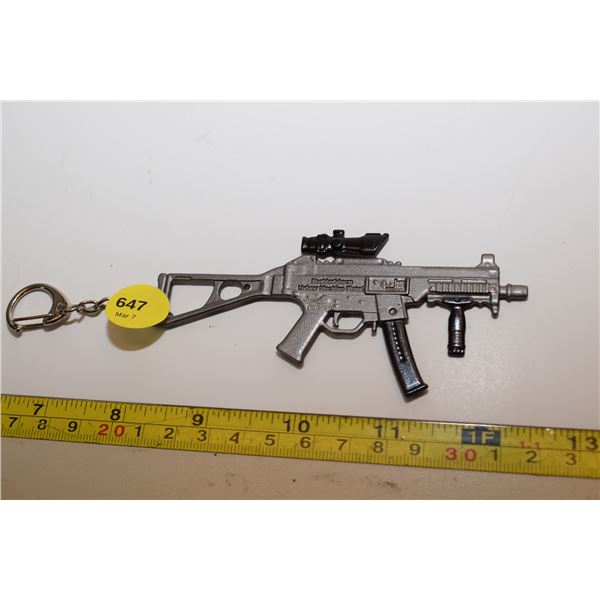 Rifle Keychain – Metal