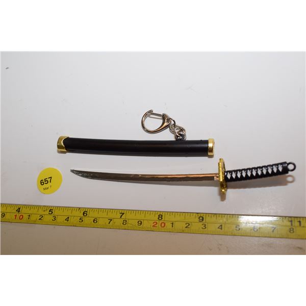 Samuri Sword Metal Keychain