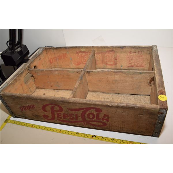 Wooden Pepsi-Cola Divided Case
