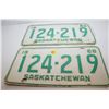 Image 1 : 1968 Sask License Plate Set