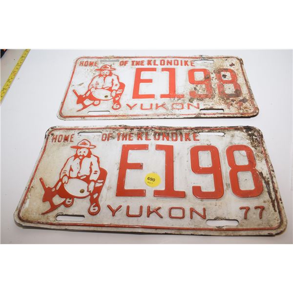 1977 Yukon License Plate Set