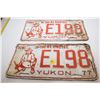 Image 1 : 1977 Yukon License Plate Set