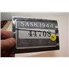 Image 1 : Repo 1944 Sask Licence Plate