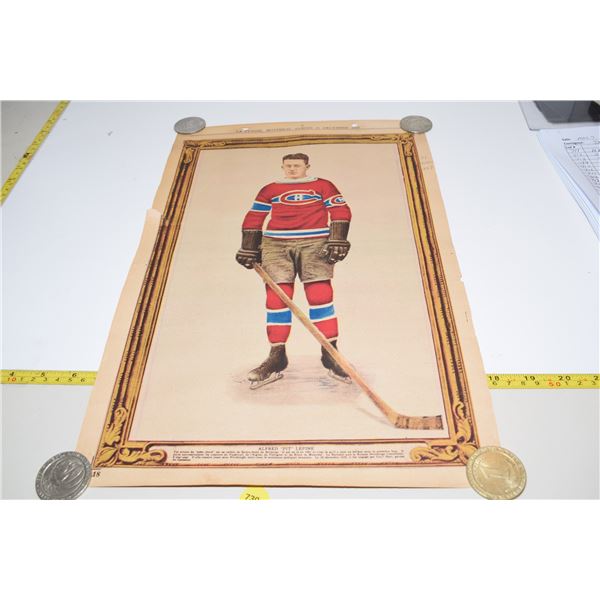 1928 Montreal Canadiens Hockey Poster