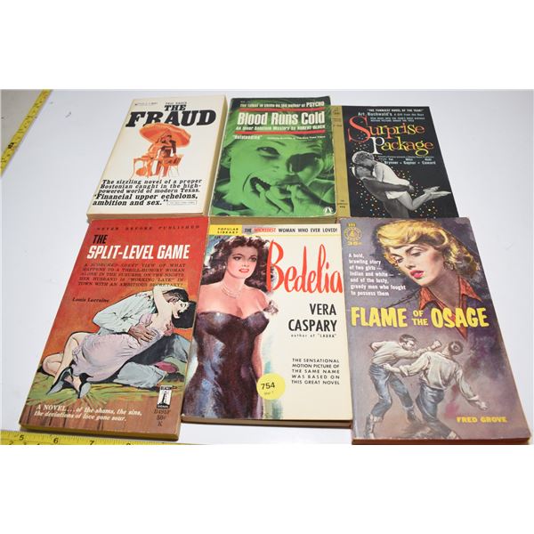 (6) Vintage Risque Paperbacks