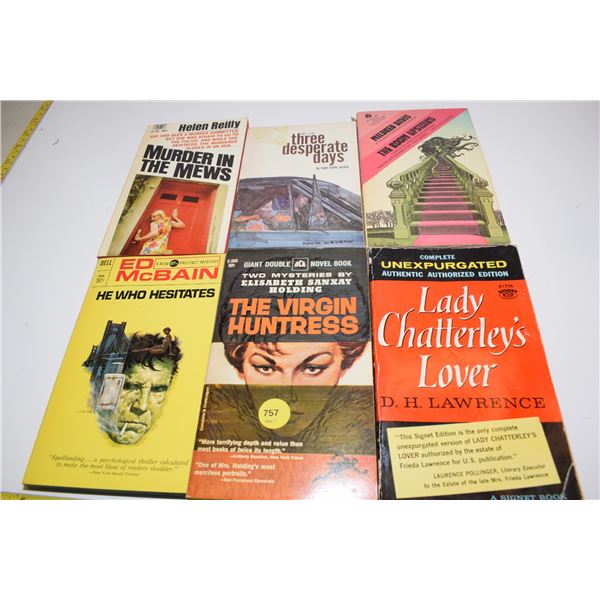 (6) Vintage Risque Paperbacks