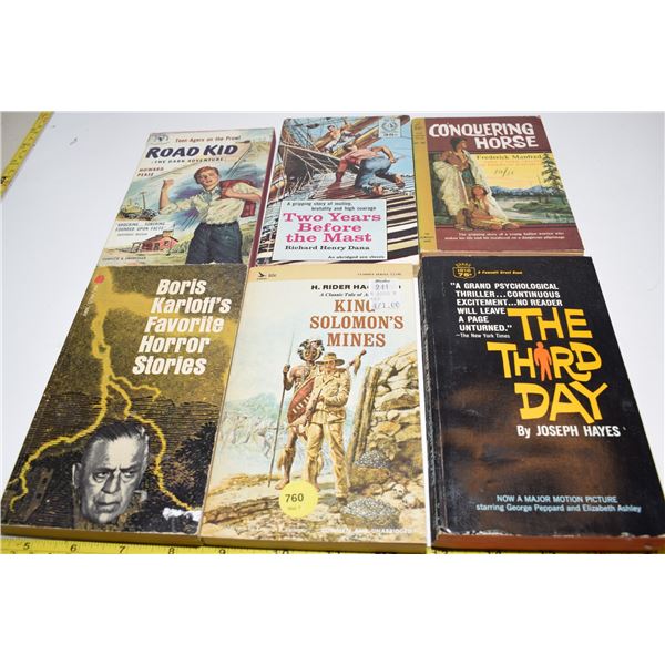 (6) Vintage Thriller Paperbacks